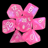 Chessex Borealis Maple Green & Yellow 7 Dice Polyset