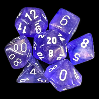 Chessex Borealis Maple Green & Yellow 7 Dice Polyset