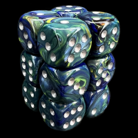 Chessex Festive Green 12 x D6 Dice Set