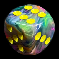 Chessex Festive Rio 16mm D6 Spot Dice - Discontinued
