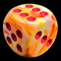 Chessex Festive Sunburst 16mm D6 Spot Dice