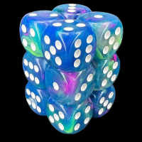 Chessex Festive Waterlily 12 x D6 Dice Set