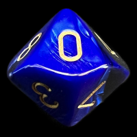 Chessex Gemini Black & Blue D10 Dice
