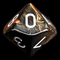 Chessex Gemini Black & Copper D10 Dice - Discontinued