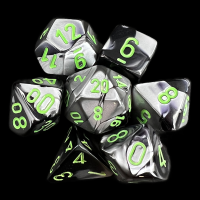Chessex Gemini Black & Grey 7 Dice Polyset