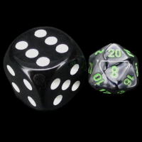 Chessex Gemini Black & Grey MINI D20 Dice