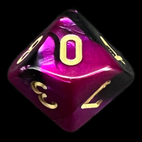 Chessex Gemini Black & Purple D10 Dice