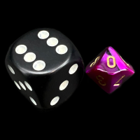 Chessex Gemini Black & Purple MINI D10 Dice