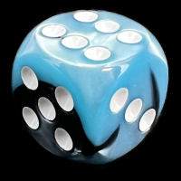 Chessex Gemini Black & Shell 16mm D6 Spot Dice