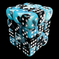 Chessex Gemini Black & Shell 36 x D6 Dice Set