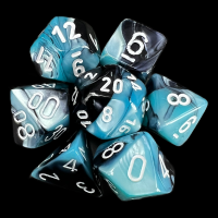 Chessex Gemini Black & Shell 7 Dice Polyset