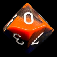 Chessex Gemini Blue & Orange D10 Dice