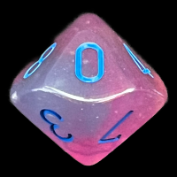 Chessex Gemini Gel Green & Pink D10 Dice