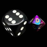 Chessex Gemini Purple & Teal MINI D10 Dice
