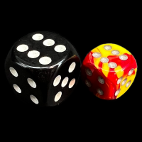 Chessex Gemini Red & Yellow 12mm D6 Spot Dice
