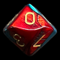 Chessex Gemini Red & Teal D10 Dice
