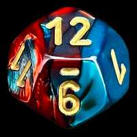 Chessex Gemini Red & Teal D12 Dice
