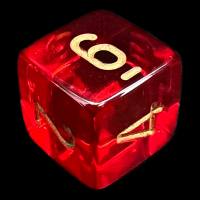 Chessex Gemini Translucent Red & Yellow D6 Dice