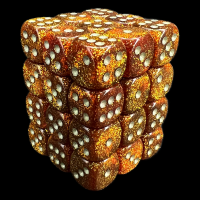 Chessex Glitter Gold 36 x D6 Dice Set