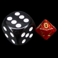 Chessex Glitter Ruby MINI D10 Dice
