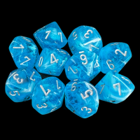 Chessex Luminary Sky Glow in the Dark 10 x D10 Dice Set