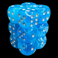 Chessex Luminary Sky Glow in the Dark 12 x D6 Dice Set