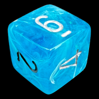 Chessex Luminary Sky Glow in the Dark D6 Dice