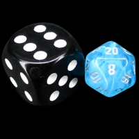 Chessex Luminary Sky Glow In Dark MINI D20 Dice
