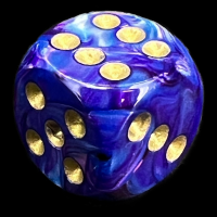 Chessex Lustrous Purple 16mm D6 Spot Dice