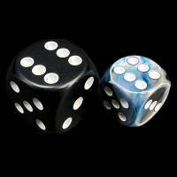 Chessex Lustrous Slate 12mm D6 Spot Dice - Discontinued