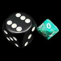 Chessex Marble Oxi-Copper MINI D10 Dice