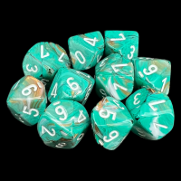 Chessex Marble Oxi-Copper 10 x D10 Dice Set