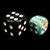 Chessex Marble Oxi-Copper 12mm D6 Spot Dice