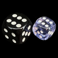 Chessex Nebula Black 12mm D6 Spot Dice