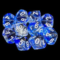Chessex Nebula Dark Blue 10 x D10 Dice Set
