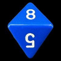 Chessex Opaque Blue & White D8 Dice