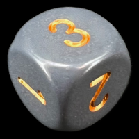 Chessex Opaque Dark Grey & Copper D3 Dice