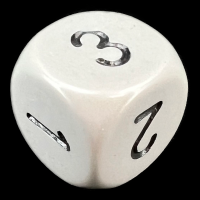 Chessex Opaque Grey & Black D3 Dice