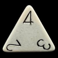 Chessex Opaque Grey & Black D4 Dice
