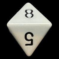 Chessex Opaque Grey & Black D8 Dice