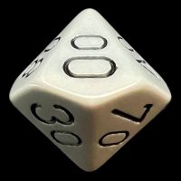 Chessex Opaque Grey & Black Percentile Dice
