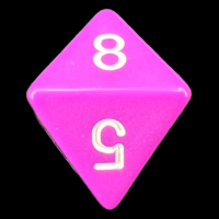 Chessex Opaque Light Purple & White D8 Dice
