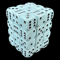 Chessex Opaque Pastel Blue &amp; Black 36 x D6 Dice Set