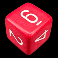 Chessex Opaque Red & White D6 Dice