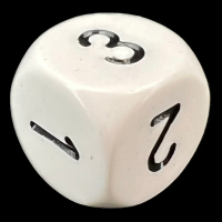 Chessex Opaque White & Black D3 Dice