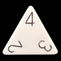 Chessex Opaque White & Black D4 Dice