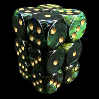 Chessex Scarab Jade 12 x D6 Dice Set