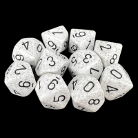 Chessex Speckled Arctic Camo 10 x D10 Dice Set