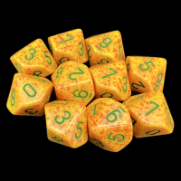 Chessex Speckled Lotus 10 x D10 Dice Set