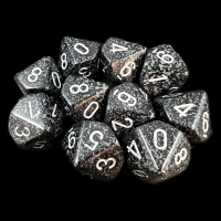 Chessex Speckled Ninja 10 x D10 Dice Set